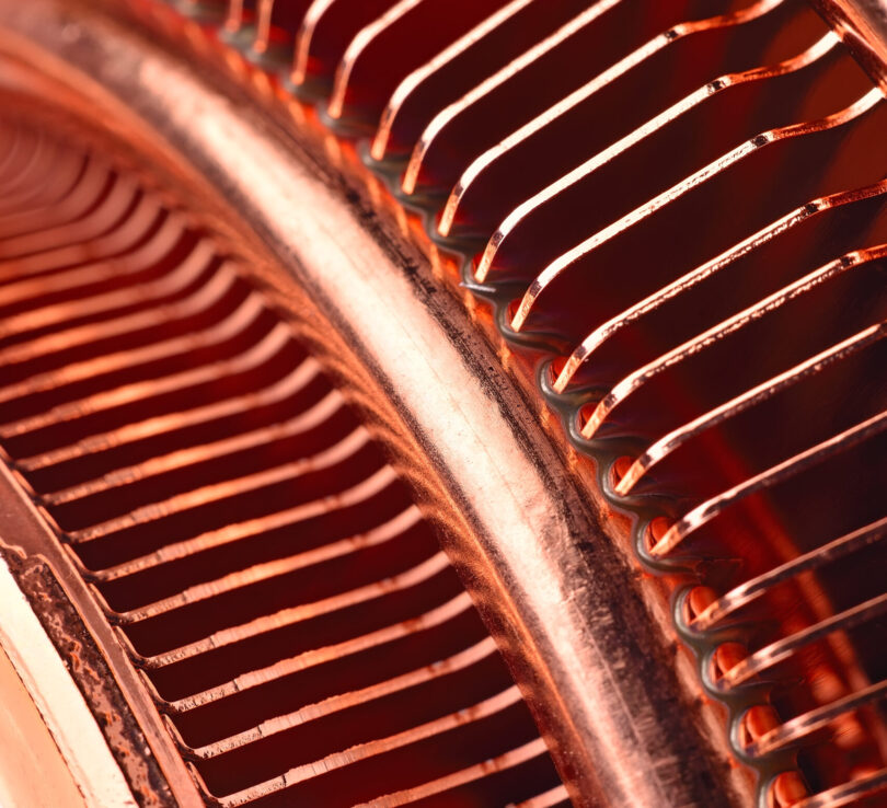 Copper cpu air cooler, Extra close up